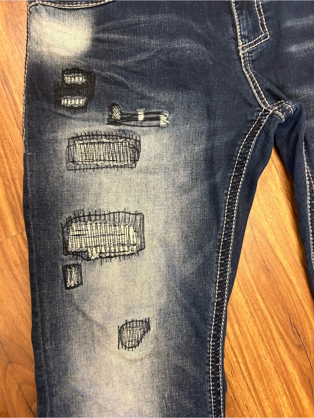 Affliction Mens Blake Rising Straight Jeans Size 36 - Picture 10 of 11